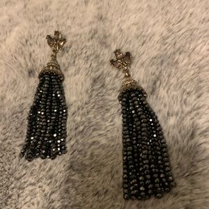 Black sparkly earrings